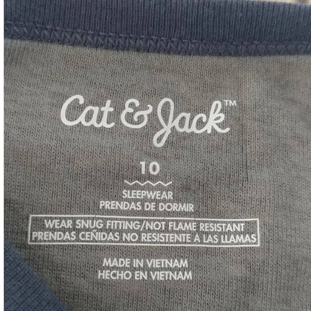 Cat & Jack Gamer Themed Pajama Top Size 10